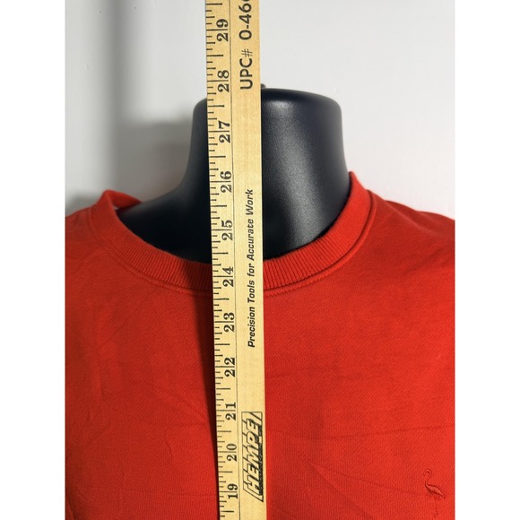 Tailorbyrd Sweatshirt Mens Medium Red Crewneck Pullover Fleece Flamingo Logo - Picture 4 of 9